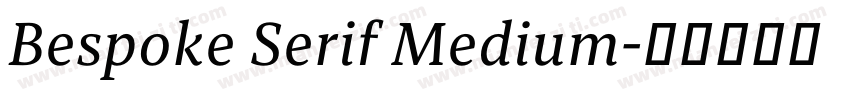 Bespoke Serif Medium字体转换
